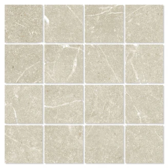 Mosaik Marmor Klinker Marblestone Beige Poleret 30x30 (7x7) cm-2